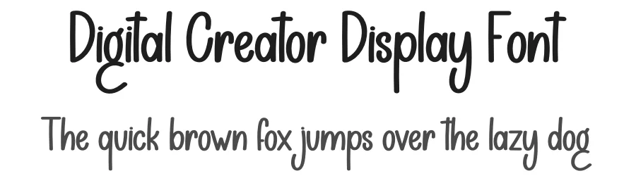 Digital Creator Display Font by andikastudio — Display Font