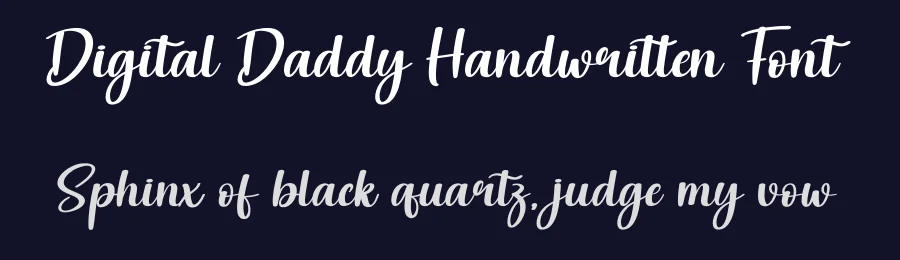Digital Daddy Handwritten Font by andikastudio — Script Handwritten Font — thumbnail 2