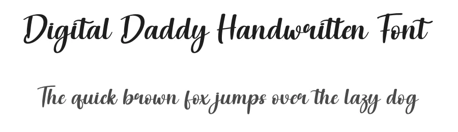 Digital Daddy Handwritten Font by andikastudio — Script Handwritten Font
