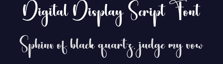 Digital Display Script Font by andikastudio — Script Handwritten Font — thumbnail 2