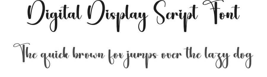 Digital Display Script Font by andikastudio — Script Handwritten Font