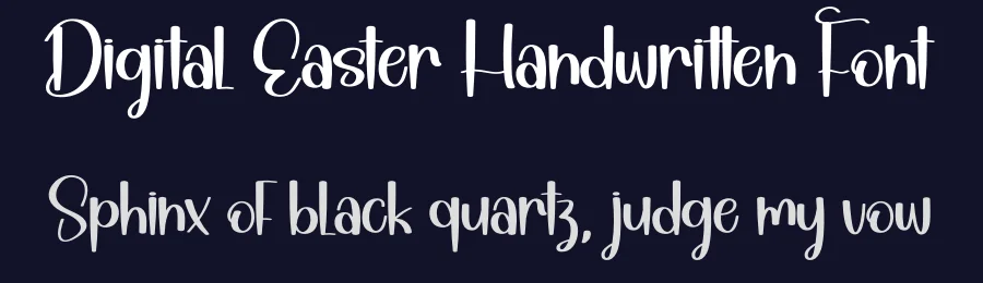 Digital Easter Handwritten Font by andikastudio — Display Font — thumbnail 2