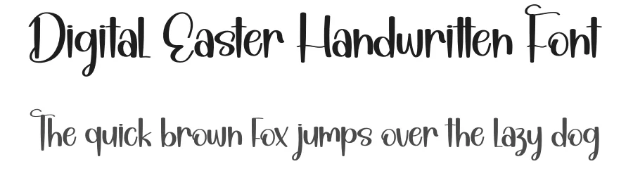 Digital Easter Handwritten Font by andikastudio — Display Font