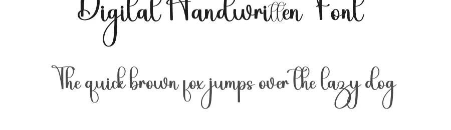 Digital Handwritten Font by inermediaSTUDIO — Script Handwritten Font