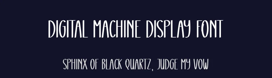 Digital Machine Display Font by andikastudio — Display Font — thumbnail 2