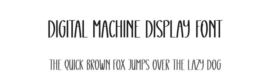 Digital Machine Display Font by andikastudio — Display Font