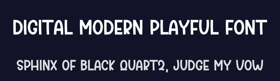 Digital Modern Playful Font by freshtypeink — Display Font — thumbnail 2