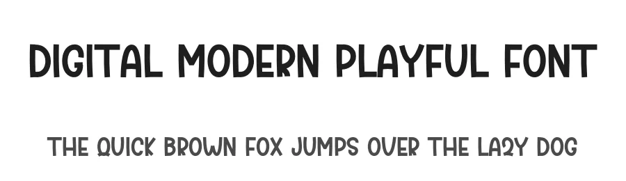 Digital Modern Playful Font by freshtypeink — Display Font