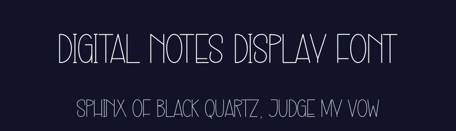 Digital Notes Display Font by creativeletter — Display Font — thumbnail 2