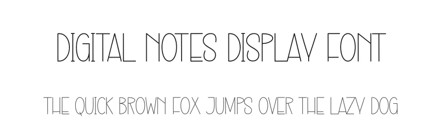 Digital Notes Display Font by creativeletter — Display Font