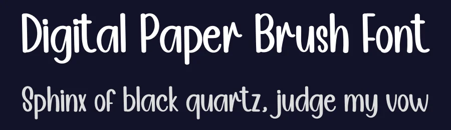 Digital Paper Brush Font by inermediaSTUDIO — Display Font — thumbnail 2