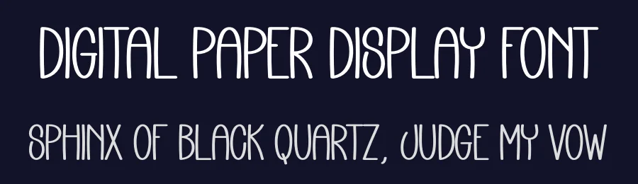 Digital Paper Display Font by andikastudio — Display Font — thumbnail 2