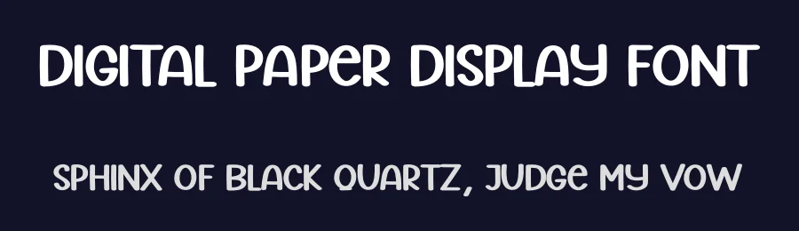 Digital Paper Display Font by creativeletter — Script Handwritten Font — thumbnail 2