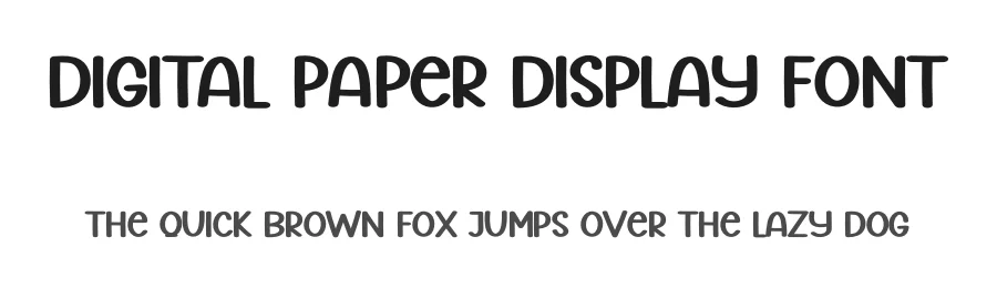Digital Paper Display Font by creativeletter — Script Handwritten Font