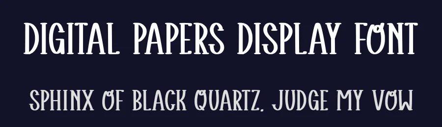 Digital Papers Display Font by Craftedtype — Decorative Font — thumbnail 2