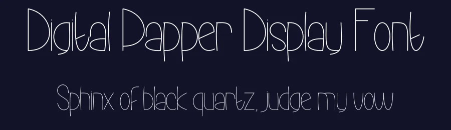 Digital Papper Display Font by andikastudio — Display Font — thumbnail 2