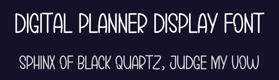 Digital Planner Display Font by inermediaSTUDIO — Display Font — thumbnail 2