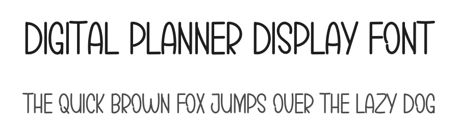 Digital Planner Display Font by inermediaSTUDIO — Display Font