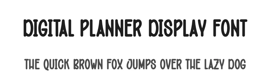 Digital Planner Display Font by creativeletter — Display Font