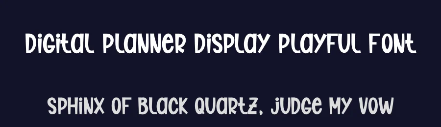 Digital Planner Display Playful Font by andikastudio — Display Font — thumbnail 2