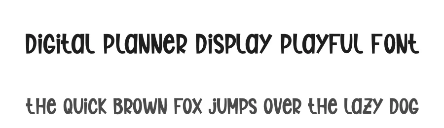 Digital Planner Display Playful Font by andikastudio — Display Font