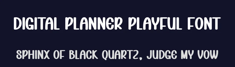 Digital Planner Playful Font by andikastudio — Display Font — thumbnail 2