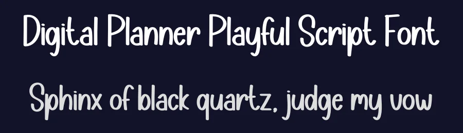 Digital Planner Playful Script Font by creativeletter — Script Handwritten Font — thumbnail 2