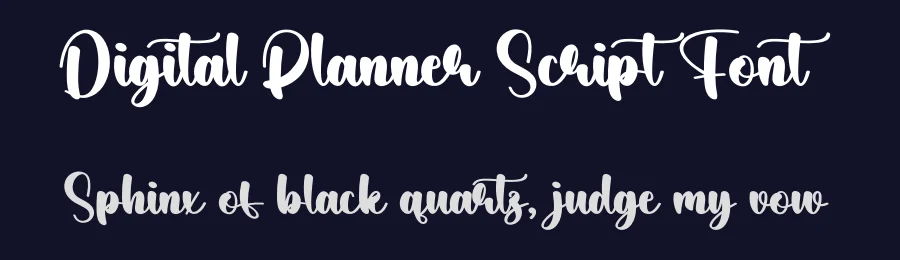Digital Planner Script Font by creativeletter — Script Handwritten Font — thumbnail 2