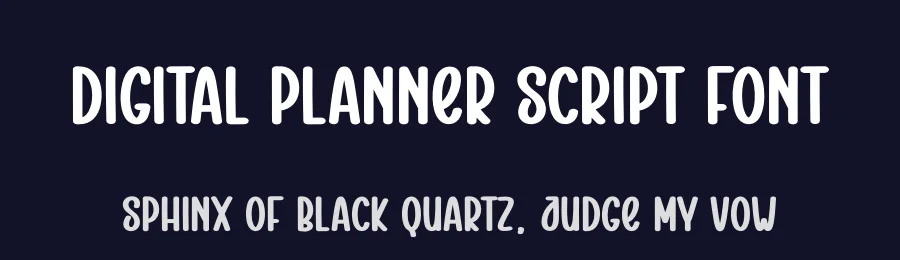 Digital Planner Script Font by creativeletter — Display Font — thumbnail 2