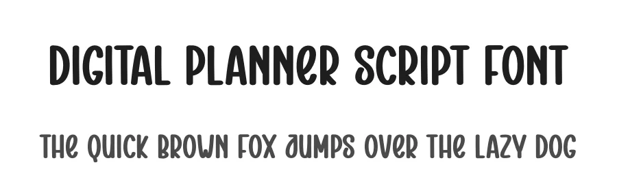 Digital Planner Script Font by creativeletter — Display Font