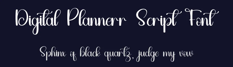 Digital Plannerr Script Font by inermediaSTUDIO — Script Handwritten Font — thumbnail 2
