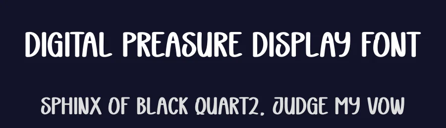 Digital Preasure Display Font by creativeletter — Display Font — thumbnail 2