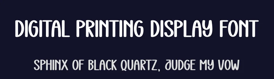 Digital Printing Display Font by creativeletter — Display Font — thumbnail 2
