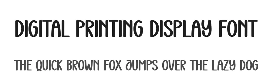 Digital Printing Display Font by creativeletter — Display Font