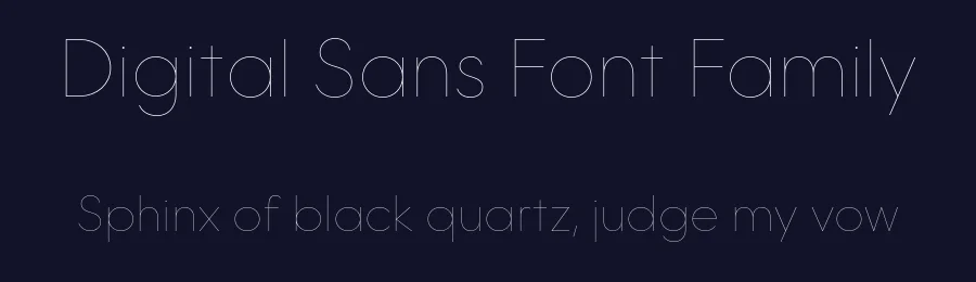 Digital Sans Font Family by Tim Vanhille — Sans Serif Font — thumbnail 2
