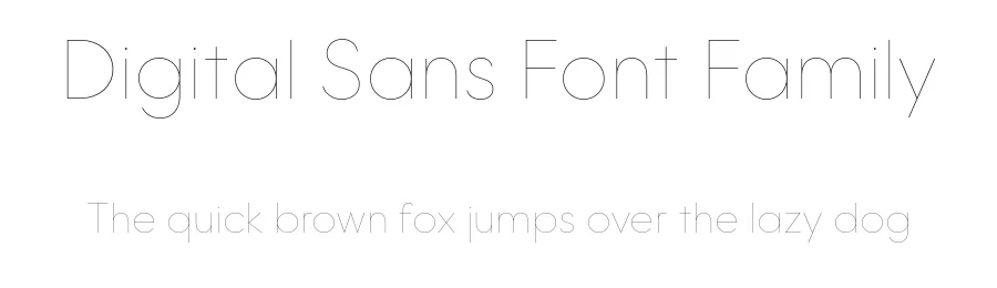 Digital Sans Font Family by Tim Vanhille — Sans Serif Font