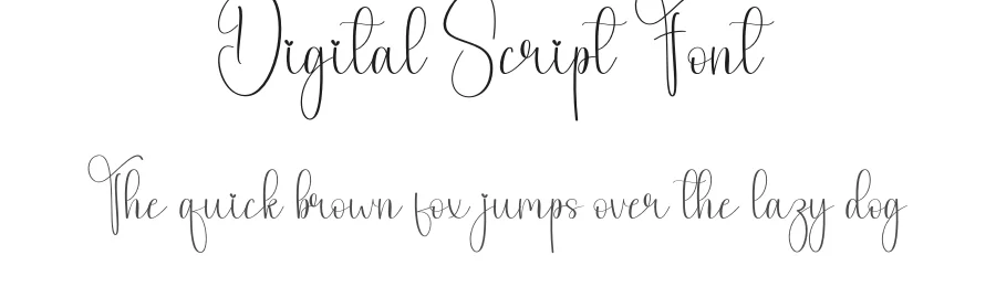 Digital Script Font by andikastudio — Script Handwritten Font