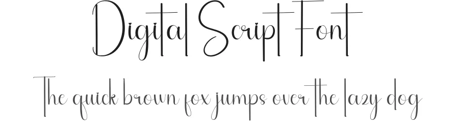 Digital Script Font by andikastudio — Script Handwritten Font