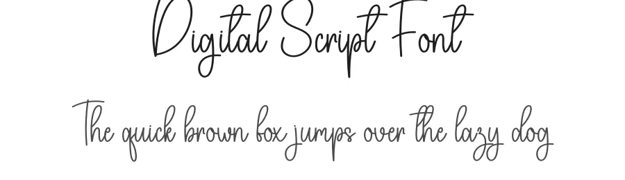 Digital Script Font by andikastudio — Script Handwritten Font