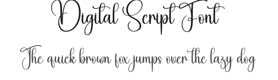 Digital Script Font by creativeletter — Script Handwritten Font