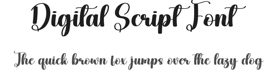 Digital Script Font by andikastudio — Script Handwritten Font