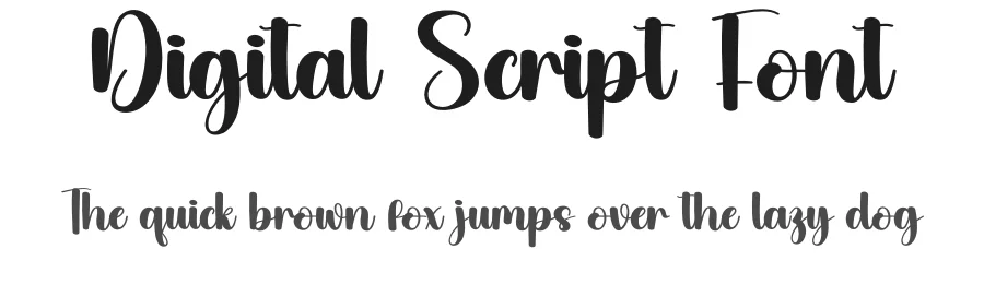 Digital Script Font by creativeletter — Script Handwritten Font