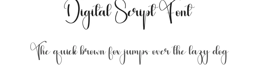 Digital Script Font by andikastudio — Script Handwritten Font