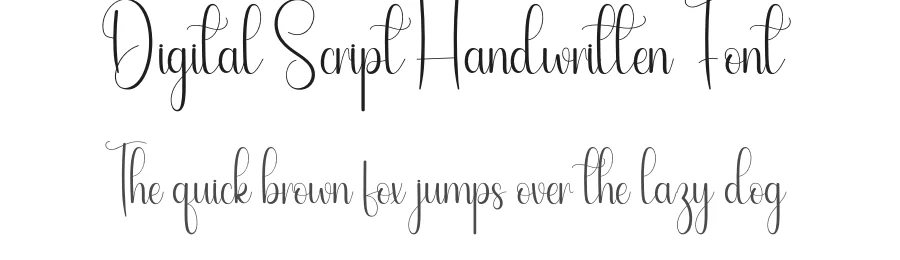 Digital Script Handwritten Font by andikastudio — Script Handwritten Font