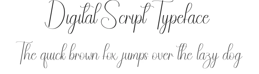 Digital Script Typeface by andikastudio — Script Handwritten Font