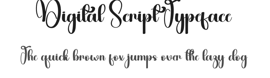 Digital Script Typeface by andikastudio — Script Handwritten Font