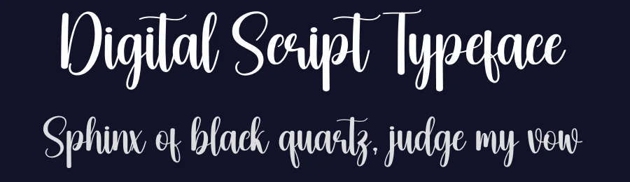 Digital Script Typeface by creativeletter — Script Handwritten Font — thumbnail 2