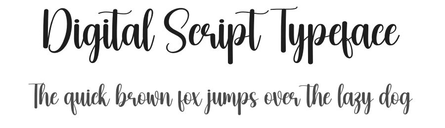 Digital Script Typeface by creativeletter — Script Handwritten Font