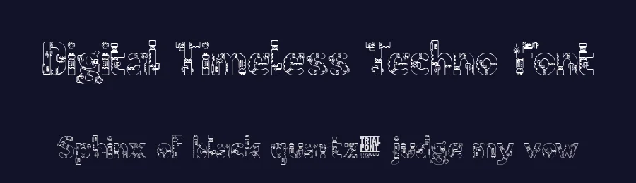 Digital Timeless Techno Font by 177Studio — Display Font — thumbnail 2