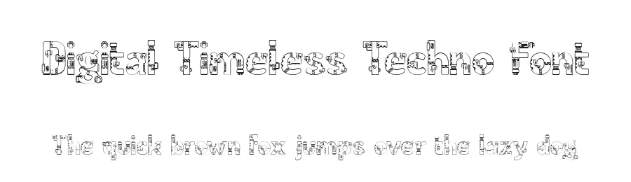 Digital Timeless Techno Font by 177Studio — Display Font